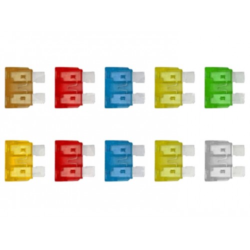 Bezpieczniki samochodowe midi zestaw 10szt. blister