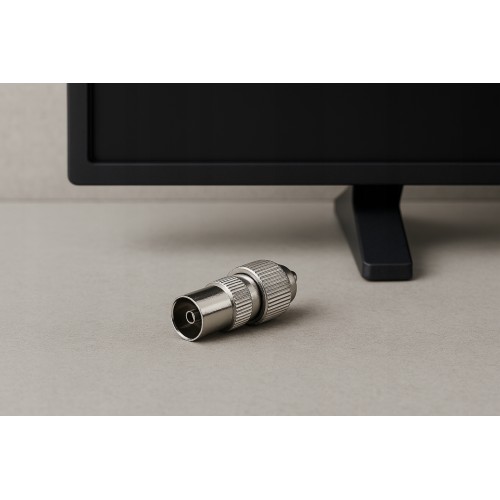 Gniazdo Antenowe Wtyk TV Na Kabel Metalowe GNI0267 1szt