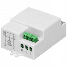CZUJNIK RUCHU ZMIERZCHU MIKROFALOWY MINI CZUJKA DO LED 360° REGULOWANY ORNO