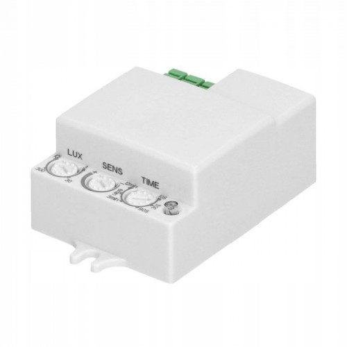 CZUJNIK RUCHU ZMIERZCHU MIKROFALOWY MINI CZUJKA DO LED 360° REGULOWANY ORNO