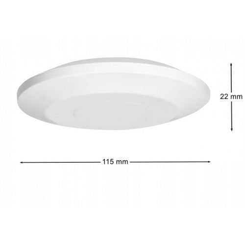 Czujnik Ruchu Czujka Obecności 360st. Ultrasoniczny 2000W Ultra Płaski IP20