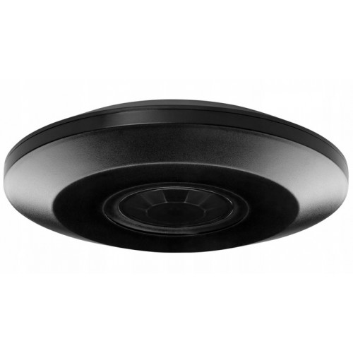 Czujnik Ruchu PIR Sufitowy 360° Natynkowy do LED ULTRA PŁASKI 2000W CZARNY