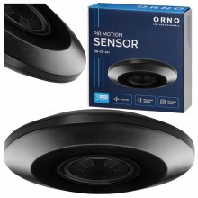 Czujnik Ruchu PIR Sufitowy 360° Natynkowy do LED ULTRA PŁASKI 2000W CZARNY