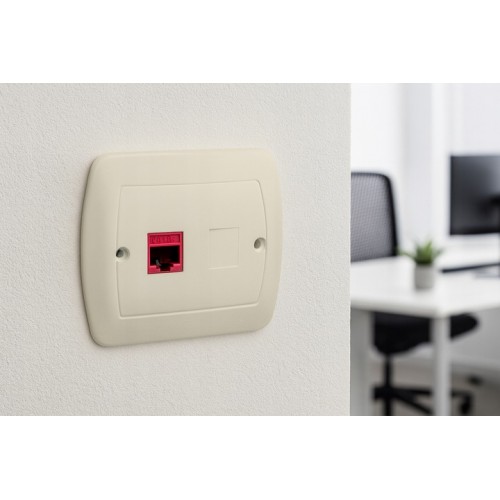 Gniazdo Komputerowe Internetowe Ścienne RJ45 Kontakt-Simon beżowy