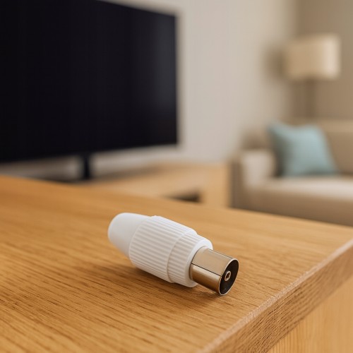 Gniazdo antenowe wtyk F TV na kabel GRECKIE