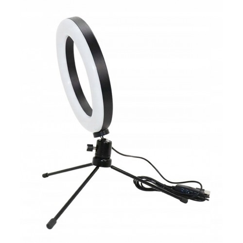 LAMPA PIERŚCIENIOWA LED RING STATYW SELFIE 3 BARWY BIELI TRIPOD SESJA ZD67B