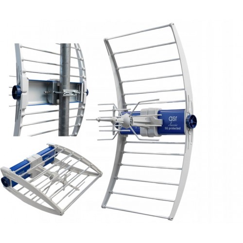 Antena telewizyjna zewnętrzna szerokopasmowa DVB-T/T2 ASR Classic 5G