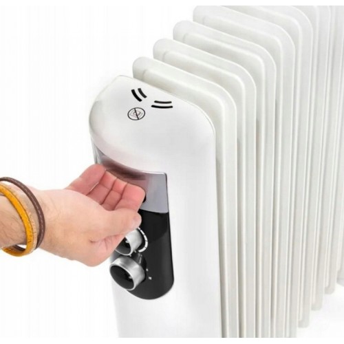 Grzejnik olejowy termostat kaloryfer elektryczny 2500W 13 żeberek