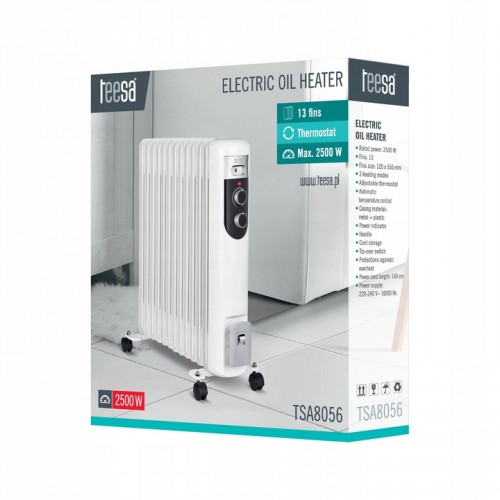 Grzejnik olejowy termostat kaloryfer elektryczny 2500W 13 żeberek