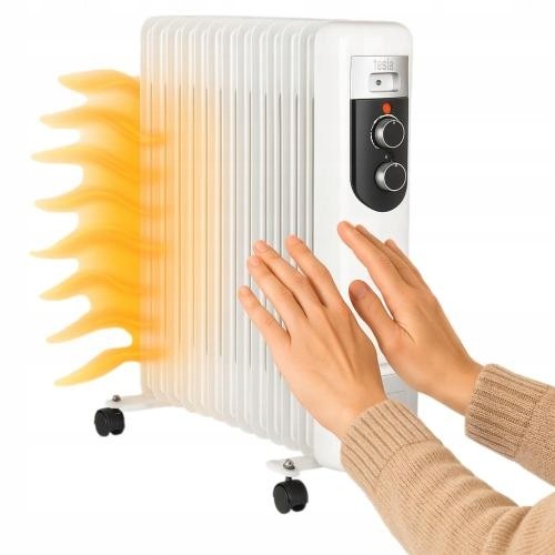 Grzejnik olejowy termostat kaloryfer elektryczny 2500W 13 żeberek