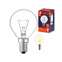 ŻARÓWKA E14 DO PIEKARNIKA WYSOKOTEMPERATUROWA KULKA P45 E14 25W 260W