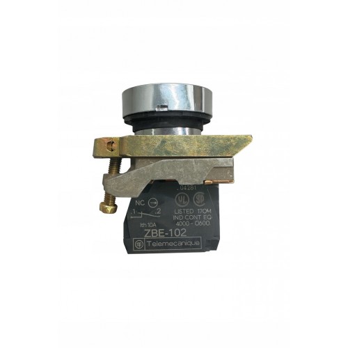 Przycisk smopowrotny czerwony +element mocujący+ styk