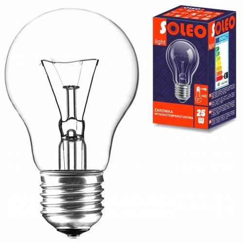 Żarówka wysokotemperaturowa soleo 25W A55 E27 230V