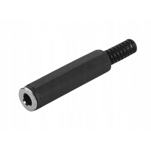 Gniazdo wtyk jack 6,3 mm stereo na kabel lutowany 1szt