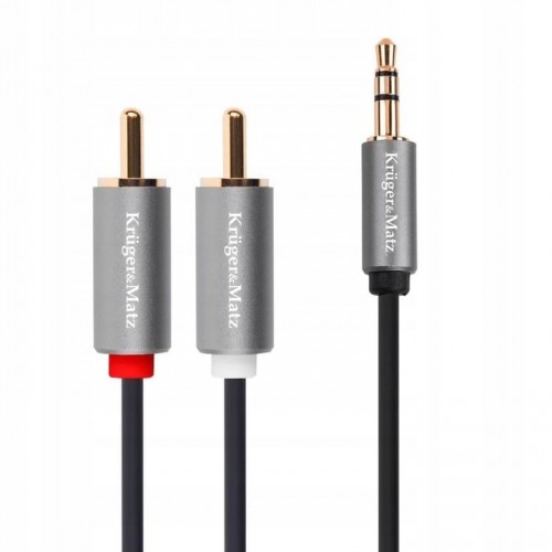 Kabel przewód audio stereo wtyk minijack (3,5 mm) - 2x RCA (cinch) 5m