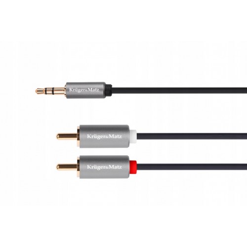 Kabel przewód audio stereo wtyk minijack (3,5 mm) - 2x RCA (cinch) 5m