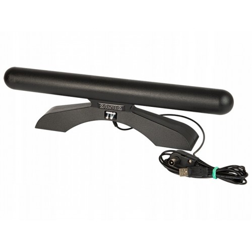 Antena wewnętrzna pokojowa ze wzmacniaczem Antena TV SONUS+USB