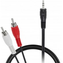Kabel Przewód Audio JACK minijack (3,5 mm) - 2x RCA (cinch) 5m