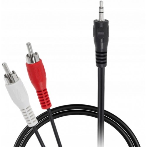 Kabel Przewód Audio JACK minijack (3,5 mm) - 2x RCA (cinch) 5m