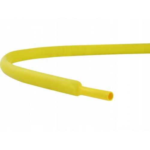 Koszulka Rurka Termokurczliwa Izolowana Samogasnąca 19,0/9,5 1mb żółta