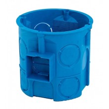 Puszka podtynkowa elektryczna 60 mm głęboka szeregowa niebieska