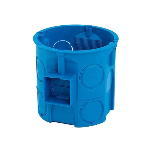 Puszka podtynkowa elektryczna 60 mm głęboka szeregowa niebieska