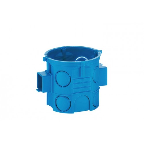 Puszka podtynkowa elektryczna 60 mm głęboka szeregowa niebieska