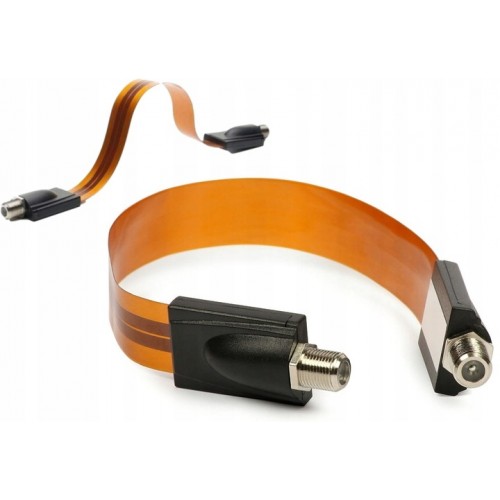 Przelotka podokienna kabel gniazdo do łączenia kabli antenowych F-F 27cm