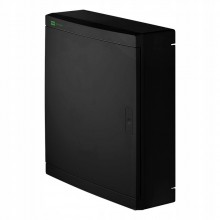 Rozdzielnica Natynkowa Obudowa Skrzynka Elektryczna Czarna 2x12 Modułów