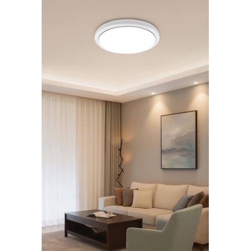 LAMPA SUFITOWA plafon SOLA SMD LED C SLIM18W 4000K 452335