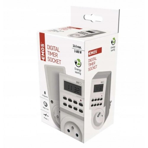 Cyfrowy programator czasowy zegar sterujący 3680W 230V 16A TS-EF1