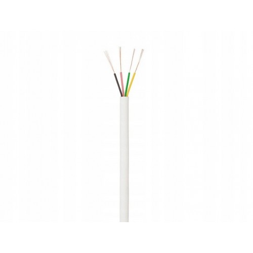 Kabel Przewód telefoniczny płaski KP-4/100m BIAŁY