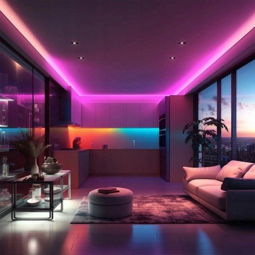 Taśma LED Ledlabs 12V 9W IP20 różowa