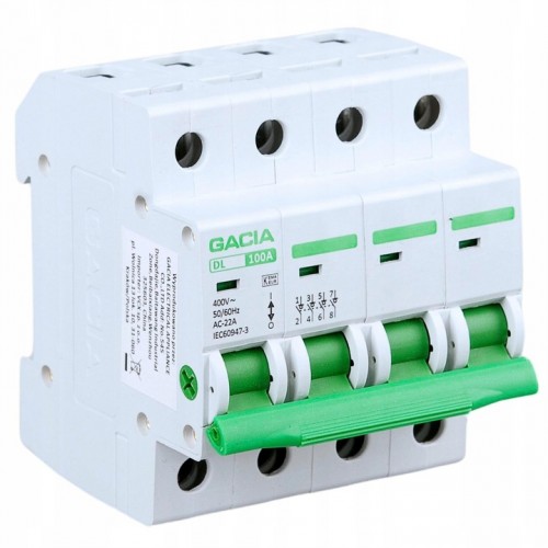 Rozłącznik Izolacyjny Wyłącznik Główny Modułowy 4P 100A 400V