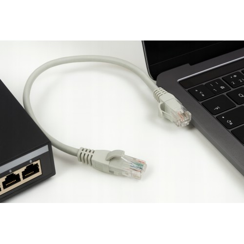 Kabel komputerowy sieciowy RJ45 8P8C kat.6 0.25m