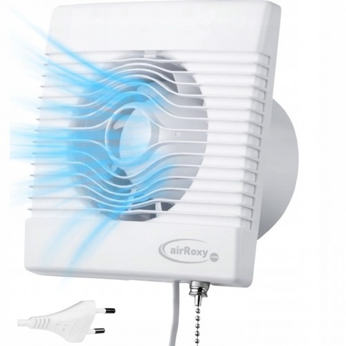 Wentylator łazienkowy domowy wyłącznik pociągany  AIRROXY PS 150 mm