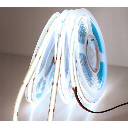 Taśma LED COB 10W/m barwa 3000K ciepła profesjonalna 850l/m 12V krążek 5m