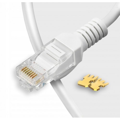 KABEL SIECIOWY LAN RJ45 SKTRĘTKA ETHERNET PATCHCORD UTP CAT 5E 30M