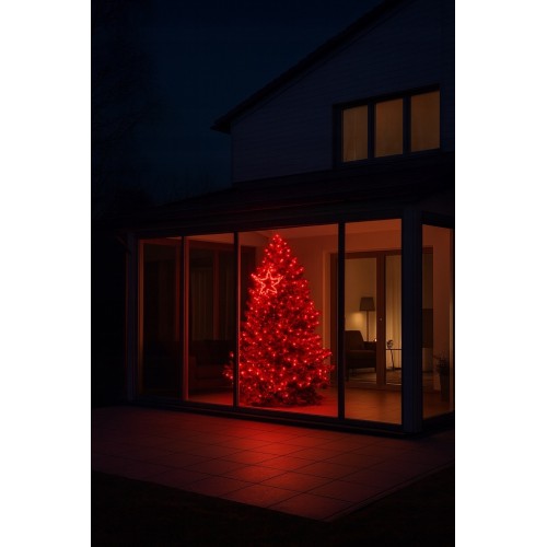 Lamki choinkowe 300 LED czerwone programator