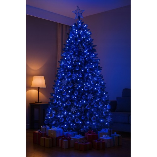 Lampki choinkowe niebieskie programator 300LED