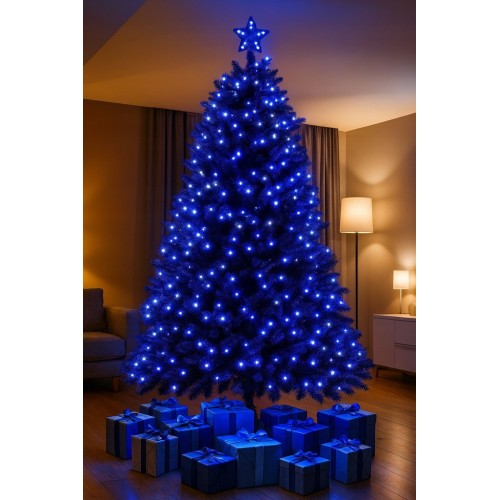 Lampki choinkowe niebieskie programator 300LED