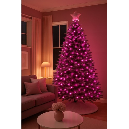 Lampki choinkowe fiolet programator 300LED