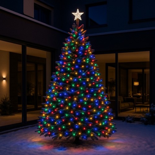Lampki choinkowe multikolor zewnętrzne  300 LED