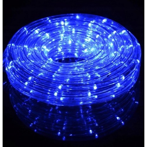 Wąż świetlny LED zewnętrzny 100m niebieski