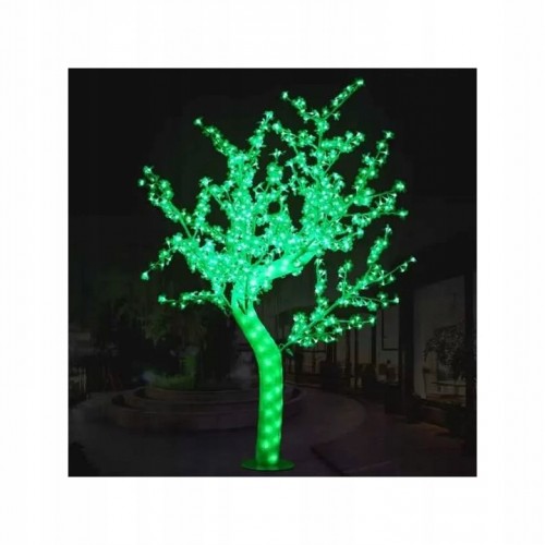 Drzewo LED Kwiat Wiśni Świąteczne Świecące Zielone Choinka Lampki 250 cm