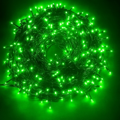 Lamki choinkowe 300 LED zielone programator
