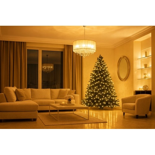 Lampki choinkowe ciepły biały programator 300 LED