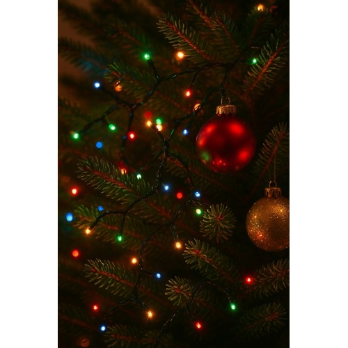Lampki Choinkowe 40 LED Światełka Na Choinkę Multikolor z Gniazdem