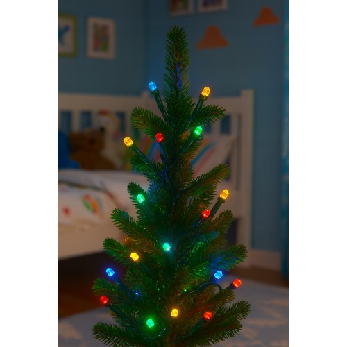 Lampki Choinkowe na Baterie 20 LED Łańcuch Świetlny Multikolor