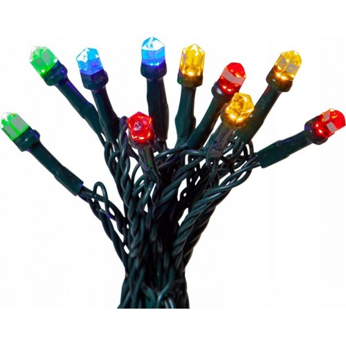Lampki Choinkowe na Baterie 20 LED Łańcuch Świetlny Multikolor